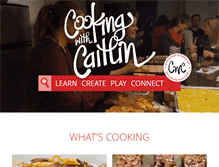 Tablet Screenshot of cookingwithcaitlin.com